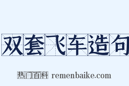 双套飞车造句是什么意思的图片